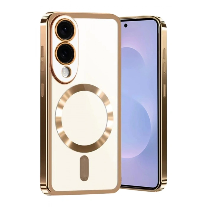 Durukar®  Samsung Galaxy S25 Edge Kross Magneticsafe Kapak - Çöl Titanyum
