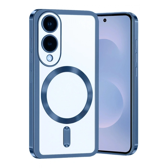 Durukar®  Samsung Galaxy S25 Edge Kross Magneticsafe Kapak - Sierra Blue