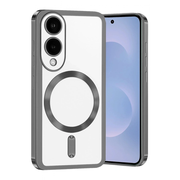 Durukar®  Samsung Galaxy S25 Edge Kross Magneticsafe Kapak - Titan Gri
