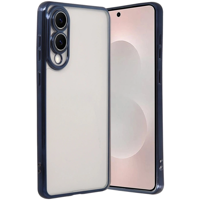 Durukar®  Samsung Galaxy S25 Edge  Lensli Silikon - Lacivert