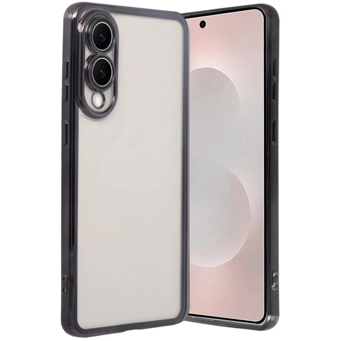 Durukar®  Samsung Galaxy S25 Edge  Lensli Silikon - Siyah