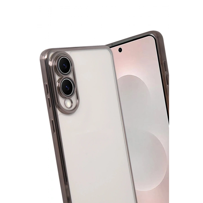 Durukar®  Samsung Galaxy S25 Edge  Lensli Silikon - Titan Gri