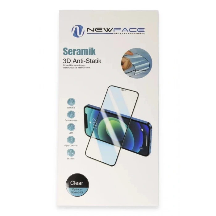Durukar®  Samsung Galaxy S25 FE 3D Antistatik Seramik Nano Ekran Koruyucu - Siyah