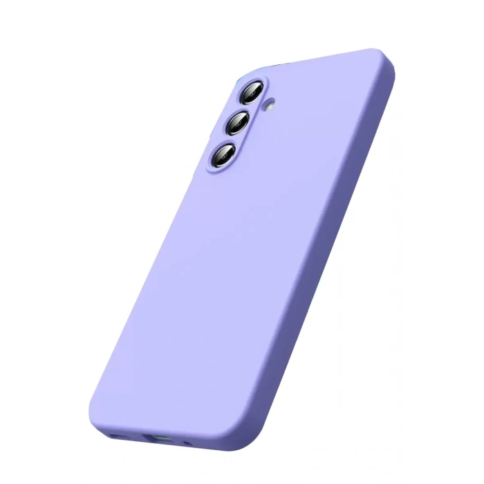 Durukar®  Samsung Galaxy S25 FE Nano içi Kadife Silikon - Lila