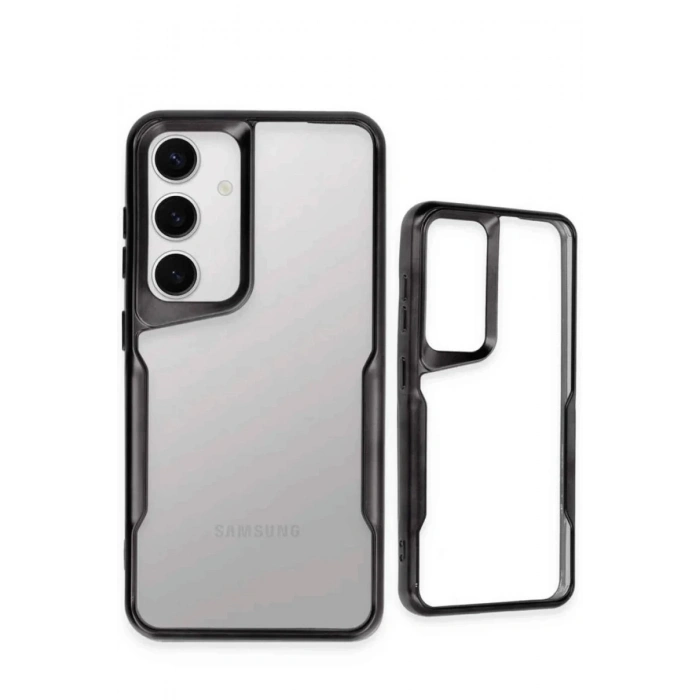 Durukar®  Samsung Galaxy S25 Kılıf Boyi Silikon Kapak - Siyah
