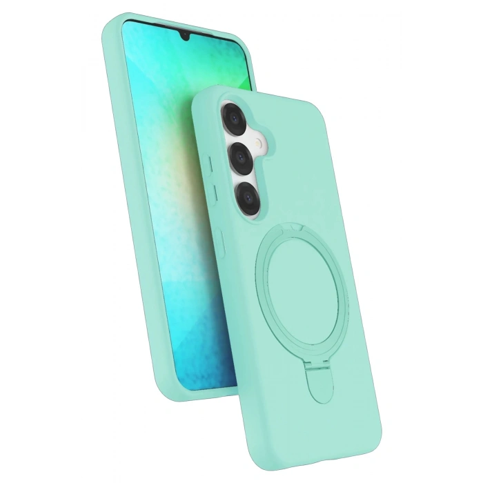 Durukar®  Samsung Galaxy S25 Regal Magsafe Standlı Kapak - Su Yeşili