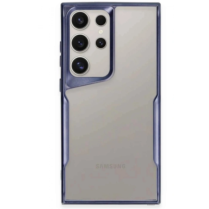 Durukar®  Samsung Galaxy S25 Ultra Kılıf Boyi Silikon Kapak - Lacivert