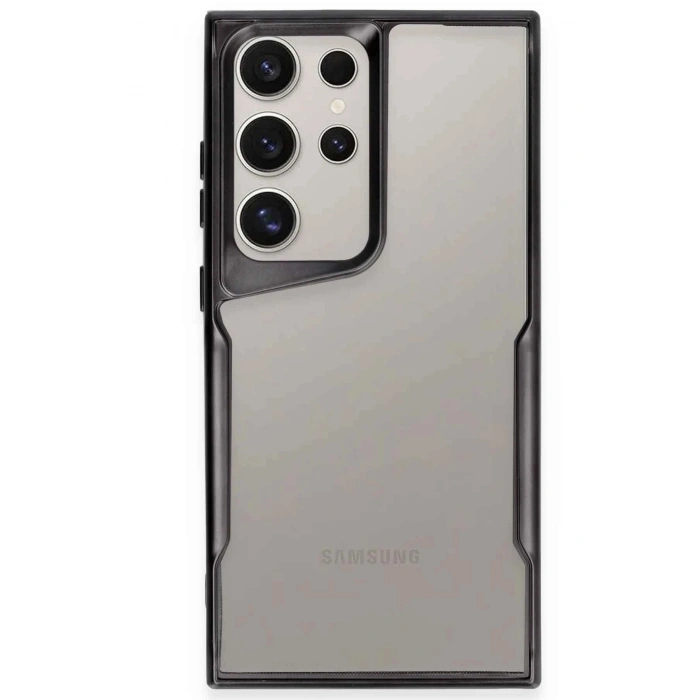 Durukar®  Samsung Galaxy S25 Ultra Kılıf Boyi Silikon Kapak - Siyah