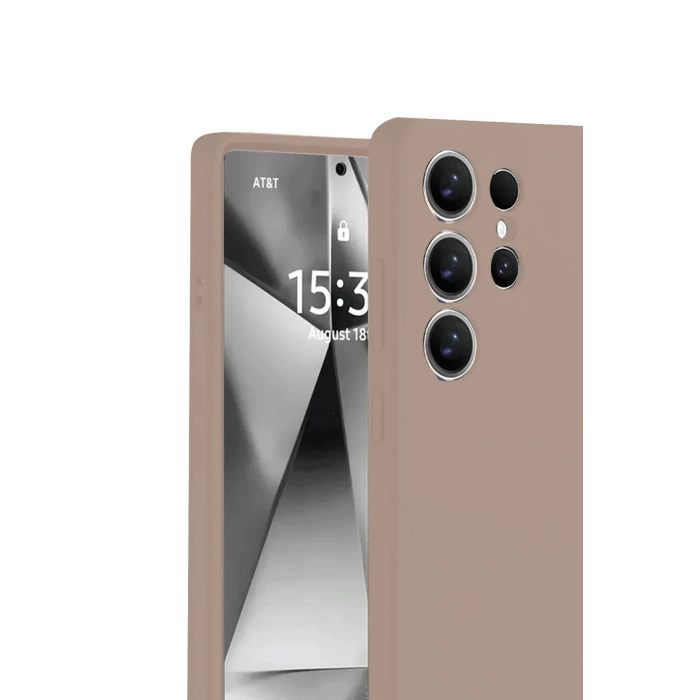 Durukar®  Samsung Galaxy S25 Ultra Kılıf Nano içi Kadife Silikon - Pudra