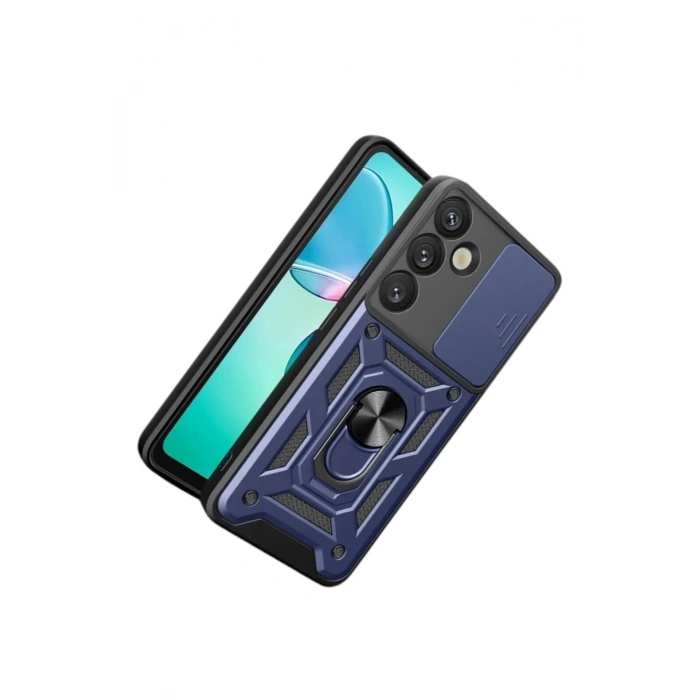 Durukar®  Samsung Galaxy S26 Pars Lens Yüzüklü Silikon - Lacivert