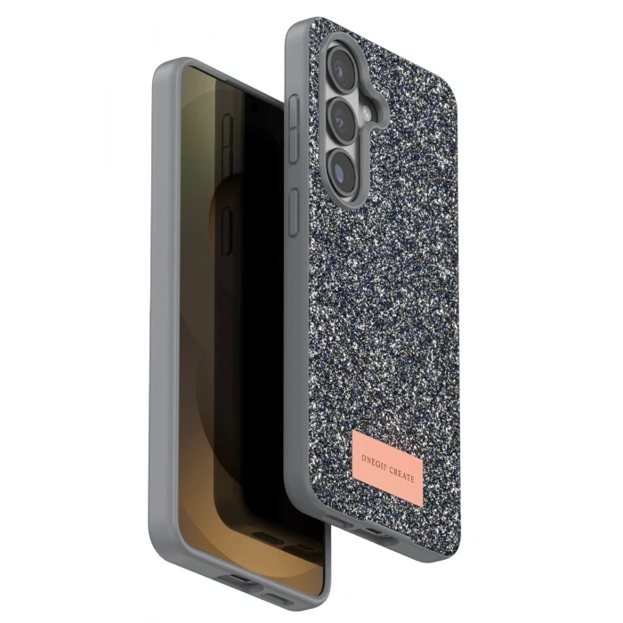 Durukar®  Samsung Galaxy S26 Plus Bright Simli Kapak - Gümüş