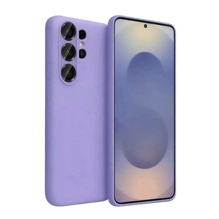 Durukar®  Samsung Galaxy S26 Ultra Nano içi Kadife Silikon - Lila