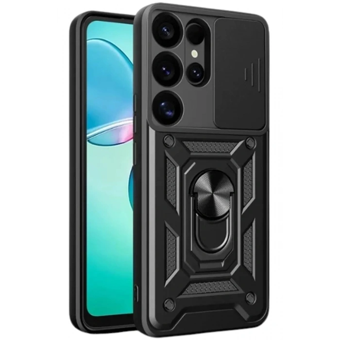 Durukar®  Samsung Galaxy S26 Ultra Pars Lens Yüzüklü Silikon - Siyah