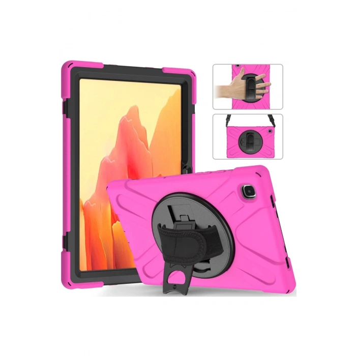 Durukar®  Samsung Galaxy T220 Tab A7 Lite 8.7 Kılıf Amazing Tablet Kapak - Pembe