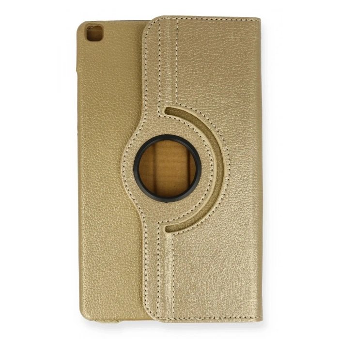 Durukar®  Samsung Galaxy T290 Tab A 8 Kılıf 360 Tablet Deri Kılıf - Gold