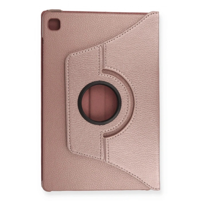 Durukar®  Samsung Galaxy T500 Tab A7 10.4 Kılıf 360 Tablet Deri Kılıf - Rose Gold