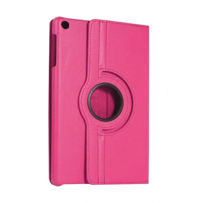 Durukar®  Samsung Galaxy Tab A11 360 Tablet Deri Kılıf - Pembe