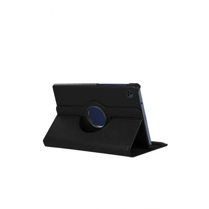 Durukar®  Samsung Galaxy Tab A11 360 Tablet Deri Kılıf - Siyah