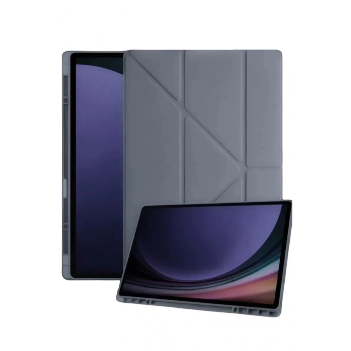 Durukar®  Samsung Galaxy Tab A11 Kalemlikli Mars Tablet Kılıfı - Koyu Gri
