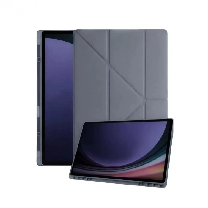 Durukar®  Samsung Galaxy Tab A11 Kalemlikli Mars Tablet Kılıfı - Koyu Gri