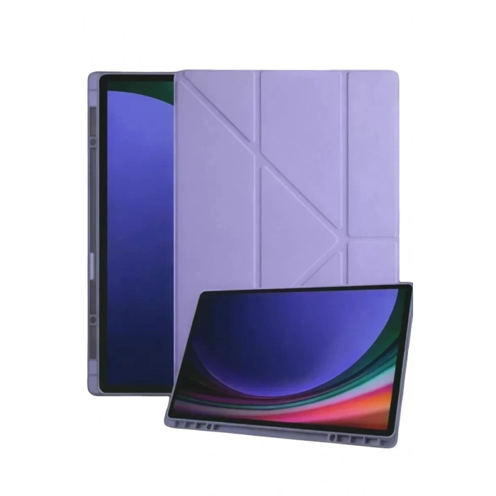 Durukar®  Samsung Galaxy Tab A11 Kalemlikli Mars Tablet Kılıfı - Lila