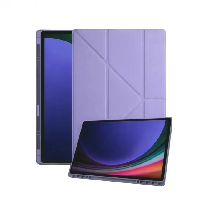 Durukar®  Samsung Galaxy Tab A11 Kalemlikli Mars Tablet Kılıfı - Lila