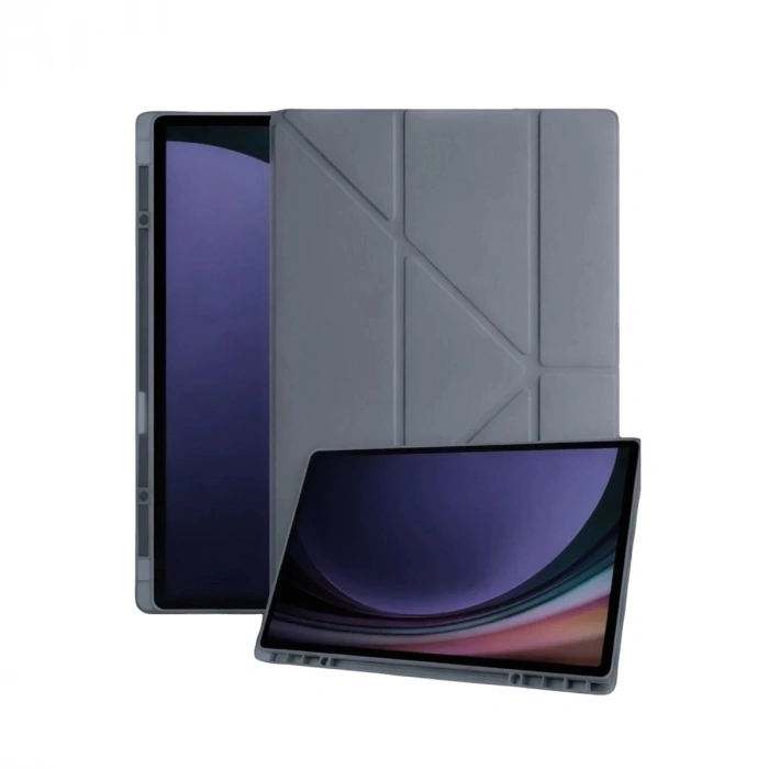 Durukar®  Samsung Galaxy Tab A11 Plus Kalemlikli Mars Tablet Kılıfı - Koyu Gri