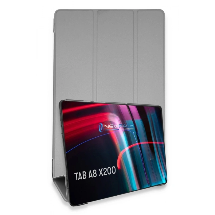 Durukar®  Samsung Galaxy X200 Tab A8 10.5 Kılıf Tablet Smart Kılıf - Gri