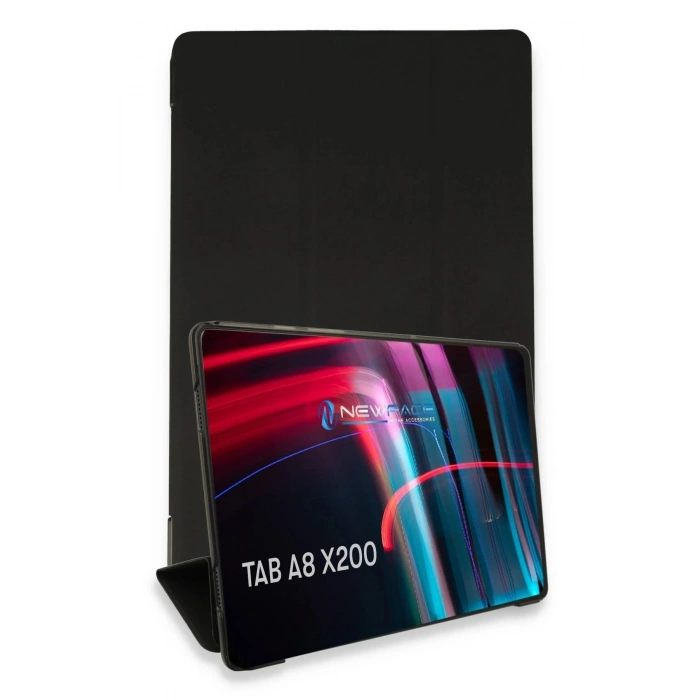 Durukar®  Samsung Galaxy X200 Tab A8 10.5 Kılıf Tablet Smart Kılıf - Siyah