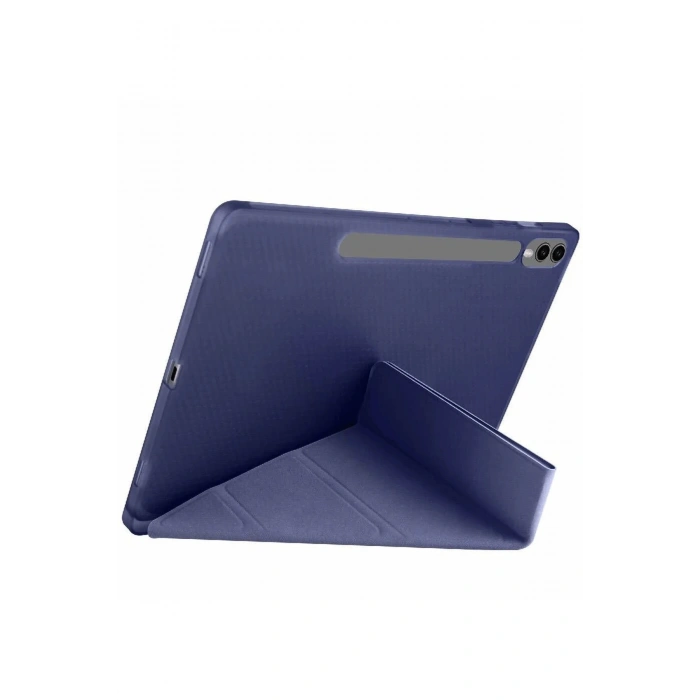 Durukar®  Samsung Galaxy X610 Tab S9 FE Plus 12.4 Kılıf Kalemlikli Mars Tablet Kılıfı - Lacivert