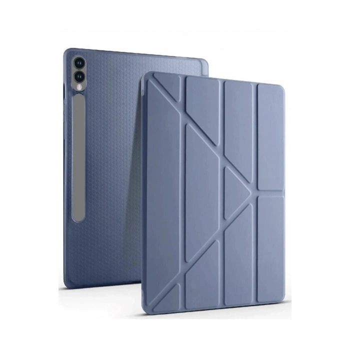 Durukar®  Samsung Galaxy X610 Tab S9 FE Plus 12.4 Kılıf Kalemlikli Mars Tablet Kılıfı - Lavender