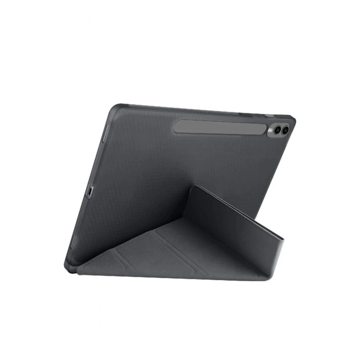 Durukar®  Samsung Galaxy X610 Tab S9 FE Plus 12.4 Kılıf Kalemlikli Mars Tablet Kılıfı - Siyah