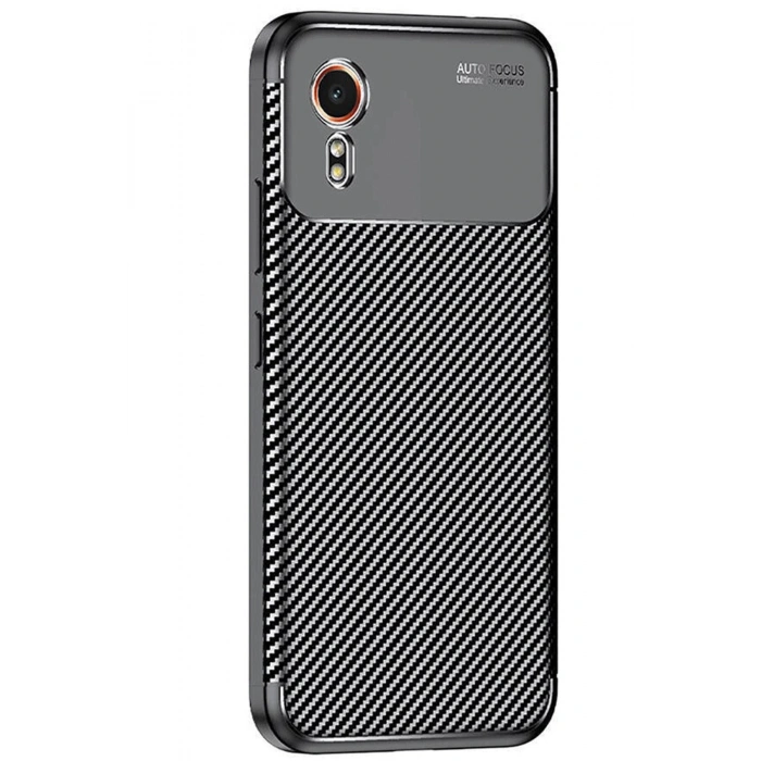 Durukar®  Samsung Galaxy XCover 7 Kılıf Auto Focus Karbon Kapak - Siyah