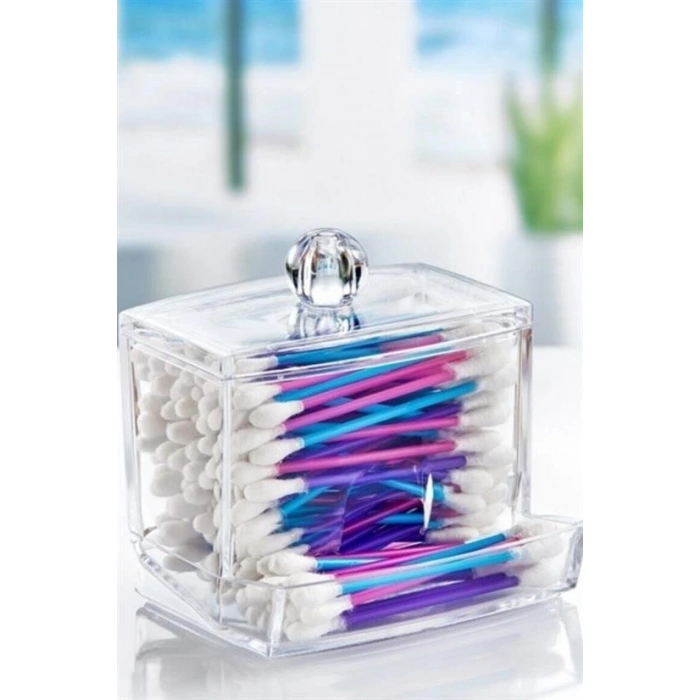 Durukar® Clear Lid Ear Cleaning Stick Organizer Storage Box