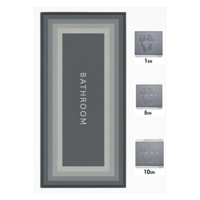 Durukar® Sihirli Süper Su Emici Kaymaz Tabanlı Uzun Paspas 40*120 cm