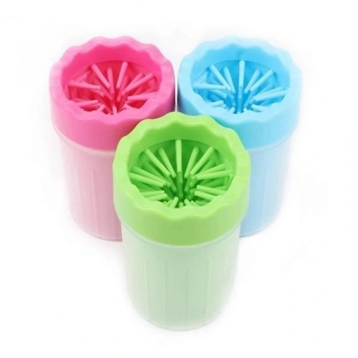 Durukar® Silikon Jel Fırçalı Kedi Köpek Pati Ayak Yıkama Temizleme Kovası (Küçük)