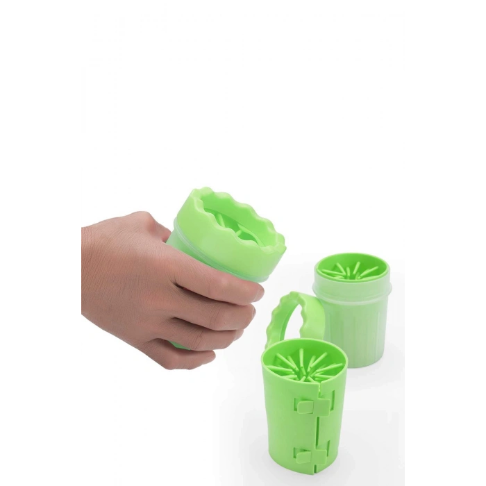 Durukar® Silikon Jel Fırçalı Kedi Köpek Pati Ayak Yıkama Temizleme Kovası (Küçük)