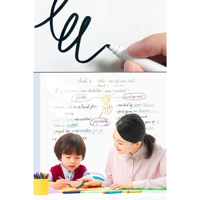 Durukar® Silinebilir Kalemli Sticker  Duvara Yapışabilen Yazı Tahtası 60x100 cm