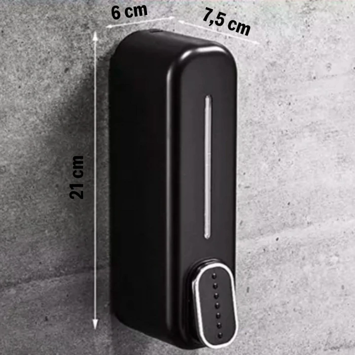 Durukar ® Siyah Duvara Monte Sıvı Sabunluk Dispenser 300 ml