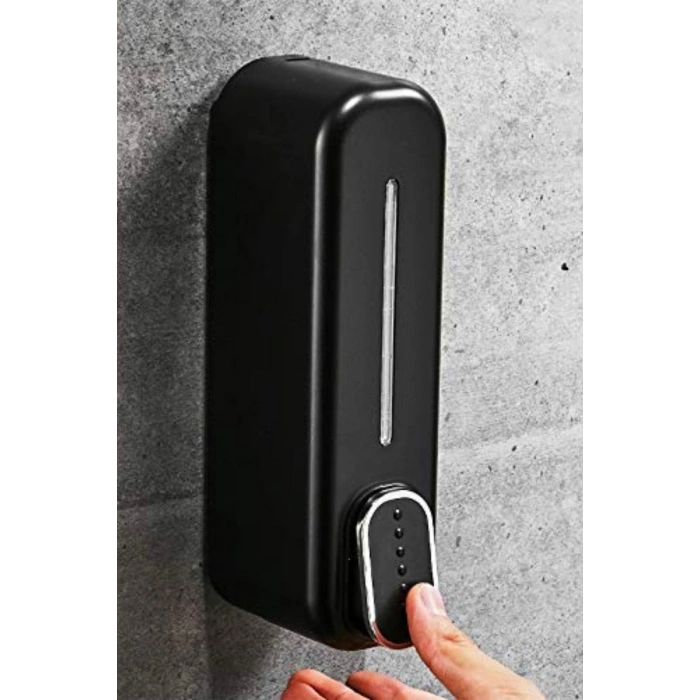 Durukar ® Siyah Duvara Monte Sıvı Sabunluk Dispenser 300 ml