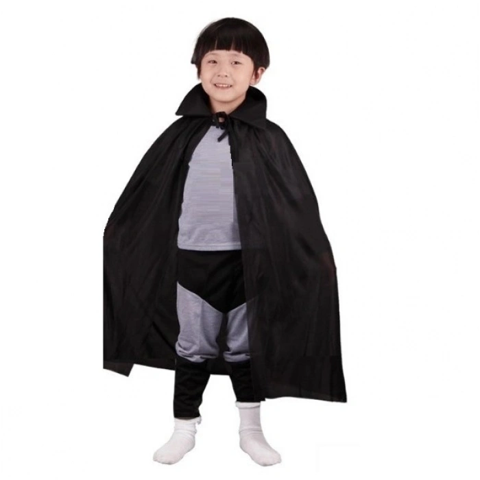 Durukar® Siyah Renk Yakalı Çocuk Pelerin 90 cm