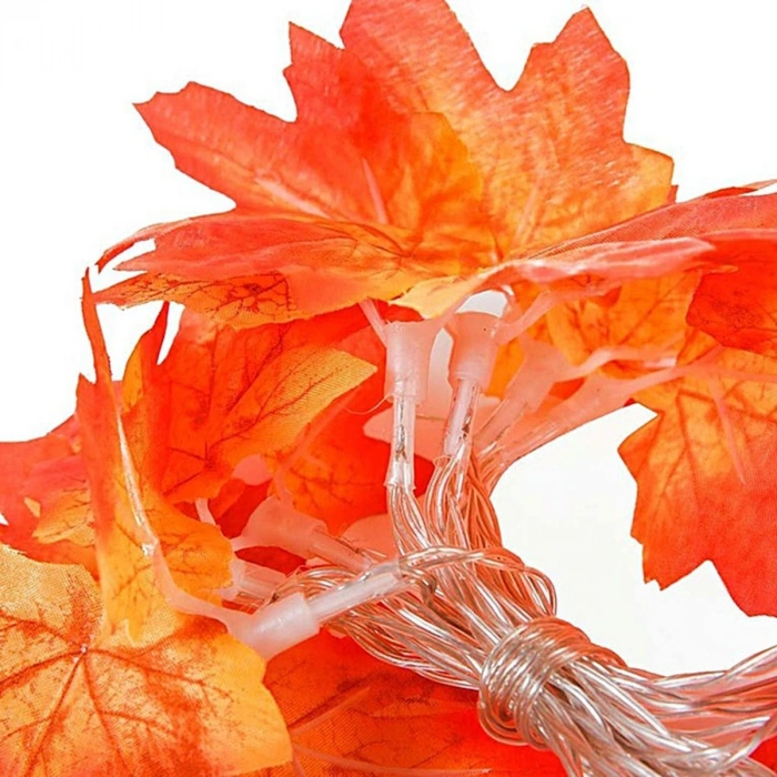 Durukar® Sonbahar Konseptli Dekoratif Yaprak Desenli Şerit Led Gece Lamabası