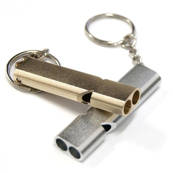 Durukar® SOS Acil İmdat Düdüğü Alüminyum Islık Anahtarlık Kamp Yürüyüş Aksesuar Araçları