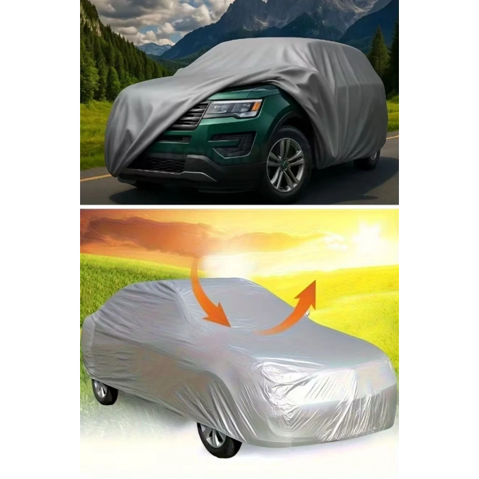 Durukar® Su Geçirmez Yağmur,Kar,Dolu Koruyucu Sedan Araçlara Uyumlu Oto Araba Brandası-Araç Örtüsü