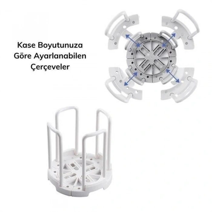 Durukar® Tabak Bardak Kase Standı Bulaşık Kurutma Tutucu Mutfak Düzenleyici Organizatör