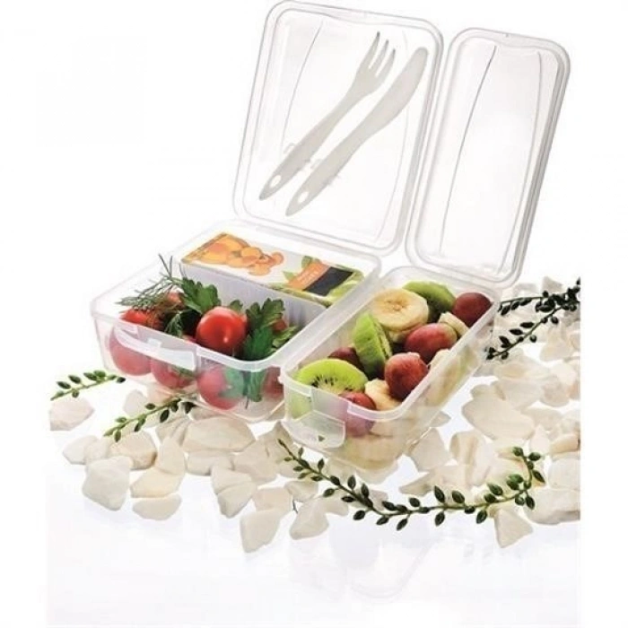 Durukar® Takeaway Ergonomic Assorted Fork and Knife Practical Yogurt Storage Container