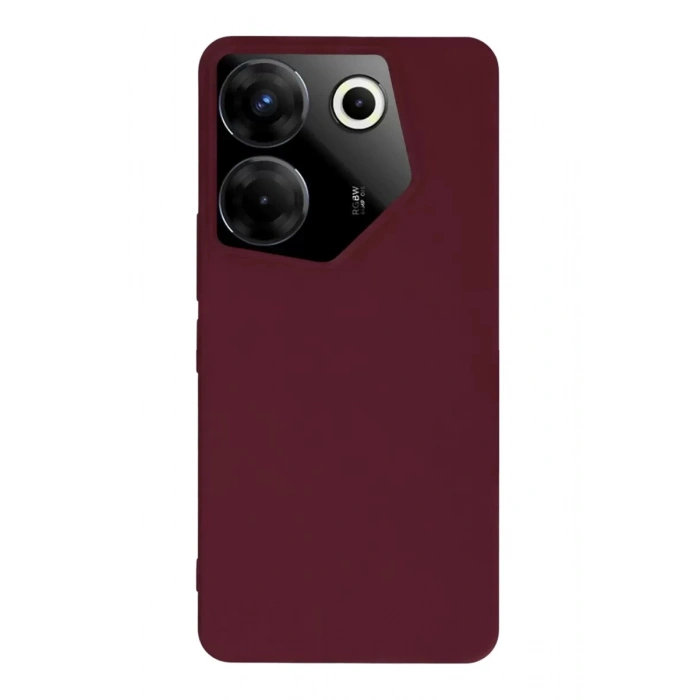 Durukar®  Tecno Camon 20 Pro 5G Kılıf First Silikon - Bordo