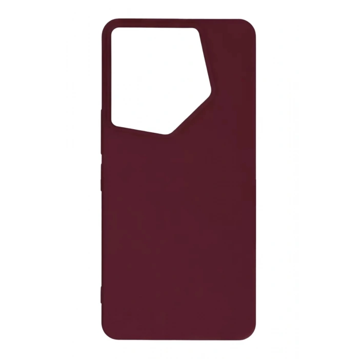Durukar®  Tecno Camon 20 Pro 5G Kılıf First Silikon - Bordo
