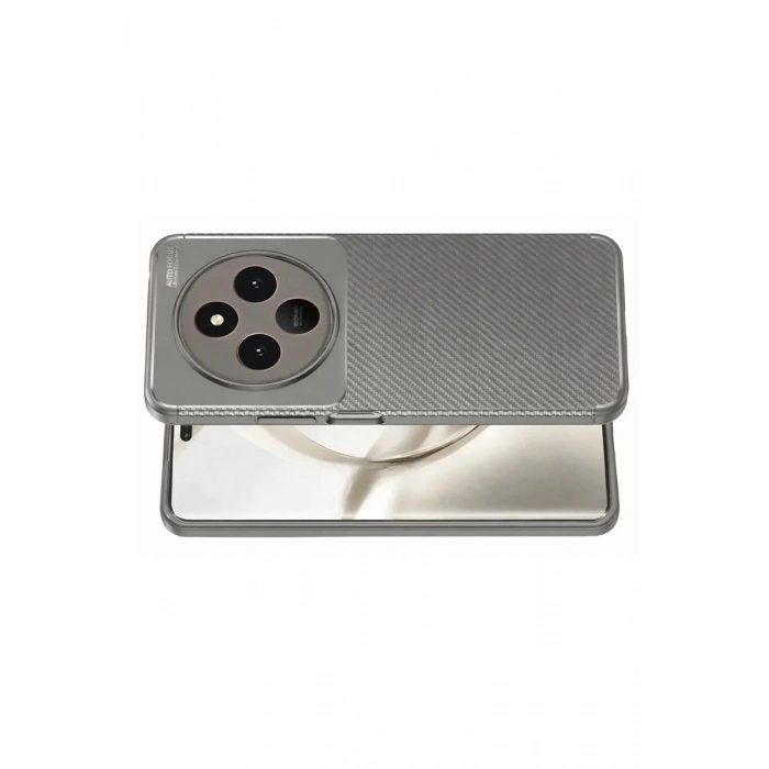 Durukar®  Tecno Spark 30 Kılıf Auto Focus Karbon Kapak - Gri
