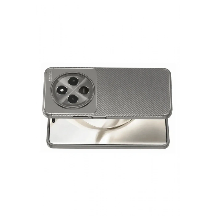 Durukar®  Tecno Spark 30C Kılıf Auto Focus Karbon Kapak - Gri